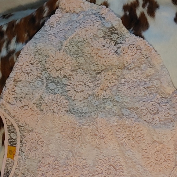 3/$60 Ruby Rd. Pink Lace Poncho/Top  Sz L - Picture 3 of 6